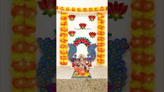 Ganpati decoration idea for home 2023 [upl. by Juana528]