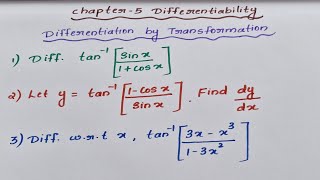 Class 12 Chapter 5 Differentiability part 11Anns LearningHubDifferentiation by transformation [upl. by Kawasaki]