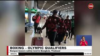 Boxing Olympic Qualifiers I Hit Squad lands in Bangok [upl. by Aimehs]