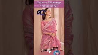 Party Wear Shimmer Silver Net Sarees Design shopnow Shorts ArtistryC 271124 [upl. by Harutek237]