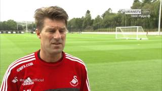 Swansea City Video  Michael Laudrup reaction to Valencia win [upl. by Betsy559]