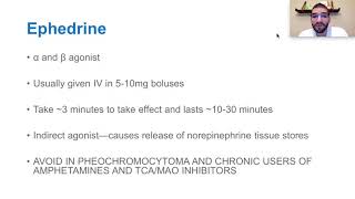 Effectiveness of Phenylephrine and Ephedrine as Cardiac Drugs [upl. by Enilamme]