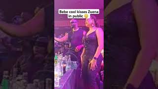 Bebe cool kisses Zuena in public 😳 at jose chameleons concert at serena hotel [upl. by Leilani318]