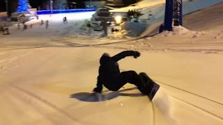 RIDE Snowboards warpig 148 リョータ 早朝ナイター ダイナランド 2018 1月7日 [upl. by Schwenk]