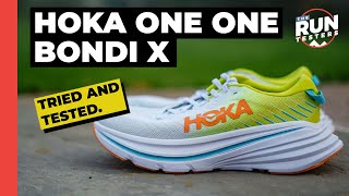 Hoka Bondi X Review Four runners test the carbon plate shoe [upl. by Ameerahs]