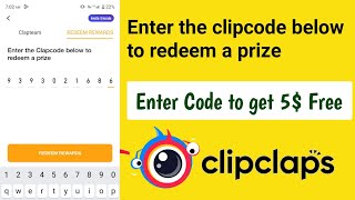 Enter the Clapcode below to Redeem a Prize  Clipclaps Redeem Code 2024 [upl. by Elbert221]