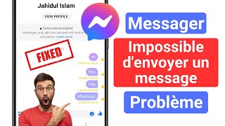 Comment résoudre le problème dimpossibilité denvoyer un message sur Messenger Android 2024 [upl. by Metzgar]