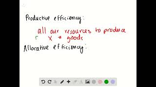 What is productive efficiency Allocative efficiency [upl. by Cacia]