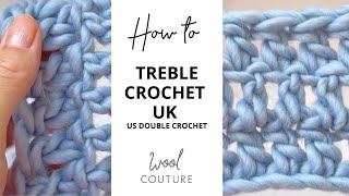 How to Treble Crochet UK [upl. by Yendic]