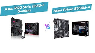 Asus ROG Strix B550F vs ASUS Prime B550MA 🔥 Motherboard Comparison [upl. by Anelehs19]