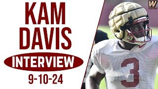 FSU Freshman RB Kam Davis Talks First Season Memphis Matchup  FSU Football  Warchant TV FSU [upl. by Assirek332]