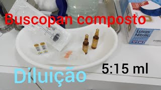 buscopan composto injetáveldiluição [upl. by Nosydam]