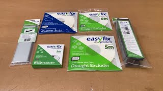 Choosing Draught Excluders for windows and doors  Easyfix DIY full range explained [upl. by Kajdan918]