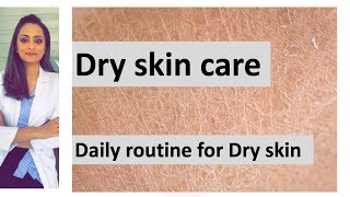 Dry skin care moisturiser face wash sunscreen antiaging creams etc home remedy Dermatologist [upl. by Cini]