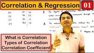 Types of correlation amp what is correlation coefficient Correlation and Regression part1 [upl. by Lovmilla846]