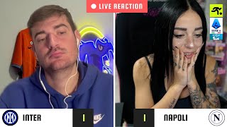 INTERNAPOLI 11 LIVE REACTION  TIFOSI INTERISTI vs NAPOLETANI E GUFI  TIFOSIAMO [upl. by Pressey]