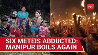 Manipur Burns Protests Rock Imphal Indian Forces Hunt For 6 Kidnapped Meiteis  AFSPA Returns [upl. by Marriott582]