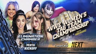 ELIMINATION CHAMBER INDI HARTWELL amp CANDICE LERAE VS THE KABUKI WARRIORS WOMEN´S TAG TEAM TITLES [upl. by Beeson184]