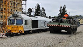 Militärzugbeladung in Baumholder mit ECR Class 77 [upl. by Etnovert]