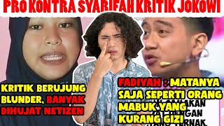 Pro Kontra Syarifah Fadiyah Alkaff Kritik Joko Widodo Hingga Prabowo Gibran [upl. by Satsoc889]