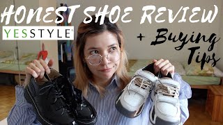 YESSTYLE TRY ON SHOE HAUL  honest review amp buying tips [upl. by Ahsilahk696]