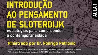 Introdução ao pensamento de Sloterdijk Aula 1 Pt 1 [upl. by Rehprotsirhc]