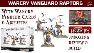 WARCRY STORMCAST VANGUARD RAPTORS UNBOXING REVIEW  Includes Build Warcry Fighter Cards amp Abilities [upl. by Anaeli]