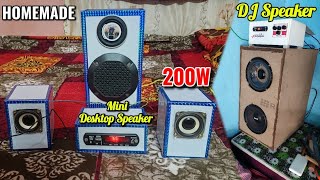 30W Mini Dj vs 200W Medium Dj Box Homemade [upl. by Cynthla905]