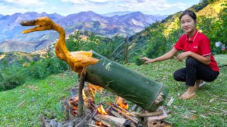 Harvesting BAMBOO To Grill Duck  Daily Life Of Single Girl  Tieu Tam Daily Life [upl. by Annaehr]