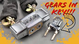 1613 Picking a GearDriven Double Prong Key [upl. by Eicram]