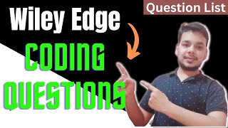 Wiley Edge Coding Questions amp Answers  Wiley Edge Coding Assessment  How to Prepare Code [upl. by Cowden]