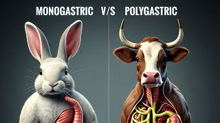 Difference between mono and polygastric veterinary monogastric polygastric [upl. by Alexandro]