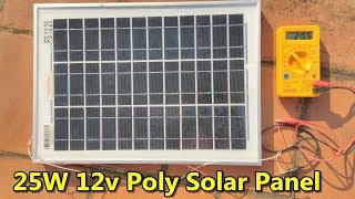 25w 12v Polycrystalline Solar Panel  Preview [upl. by Aikal]