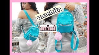 DIY  mini mochila super facil de hacer [upl. by Eagle190]