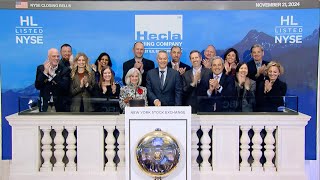 Hecla Mining Company NYSE Closing Bell [upl. by Nalyak]