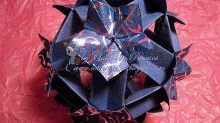 How to fold Rare Spring Hollow Kusudama Origami [upl. by Shirah453]