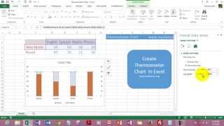 Make Thermometer Chart In Excel Hindi [upl. by Jerrold]