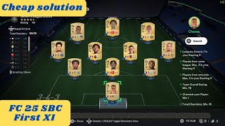 FC 25 FIFA 25  First XI SBC  Hybrid Leagues  cheap solution [upl. by Yul134]