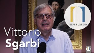 Intervista a Vittorio Sgarbi  Mostra Baldassarre Castiglione e Raffaello  Urbino [upl. by Veradia]