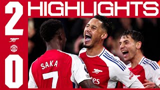 THREE BIG POINTS  HIGHLIGHTS  Arsenal vs Manchester United 20  Timber Saliba  PL [upl. by Kaete218]