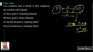 Low oxidation state of metals in their complexes are common when ligands [upl. by Brittaney]