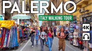 PALERMO Sicily 🇮🇹 A Summer Dream City 4K Walking Tour 2024 ☀️ [upl. by Johnson]