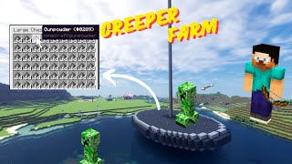 Creeper Farm 121  Survival Series Minecraft Ep 8 [upl. by Oicnoel]