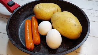 Se você tiver 2 batatas 2 ovos e 2 salsichas faça esta receita deliciosa para sua família [upl. by Einad]