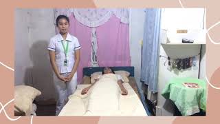 Positioning Client in Bed Nursing Student BSN1 [upl. by Nilerual182]