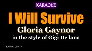 I Will Survive  Gloria Gaynor Karaoke Version [upl. by Ilah383]