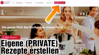 Monsieur Cuisine Rezept erstellen Tutorial Einfach erklärt [upl. by Licec]