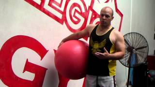 CSL Wing Chun Basic Structure Drill  Swiss Ball Wall Drill Part 1 by Alan Orr [upl. by Yotal548]