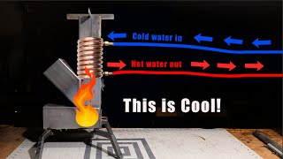 How to Build a Rocket Stove with a BuiltIn Water Heater [upl. by Nnaecyoj301]