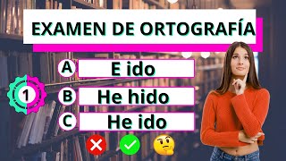 Test de Ortografía y Gramática✅😊¿Podrás acertar todas🤔 gramáticaespañol [upl. by Enyleve454]